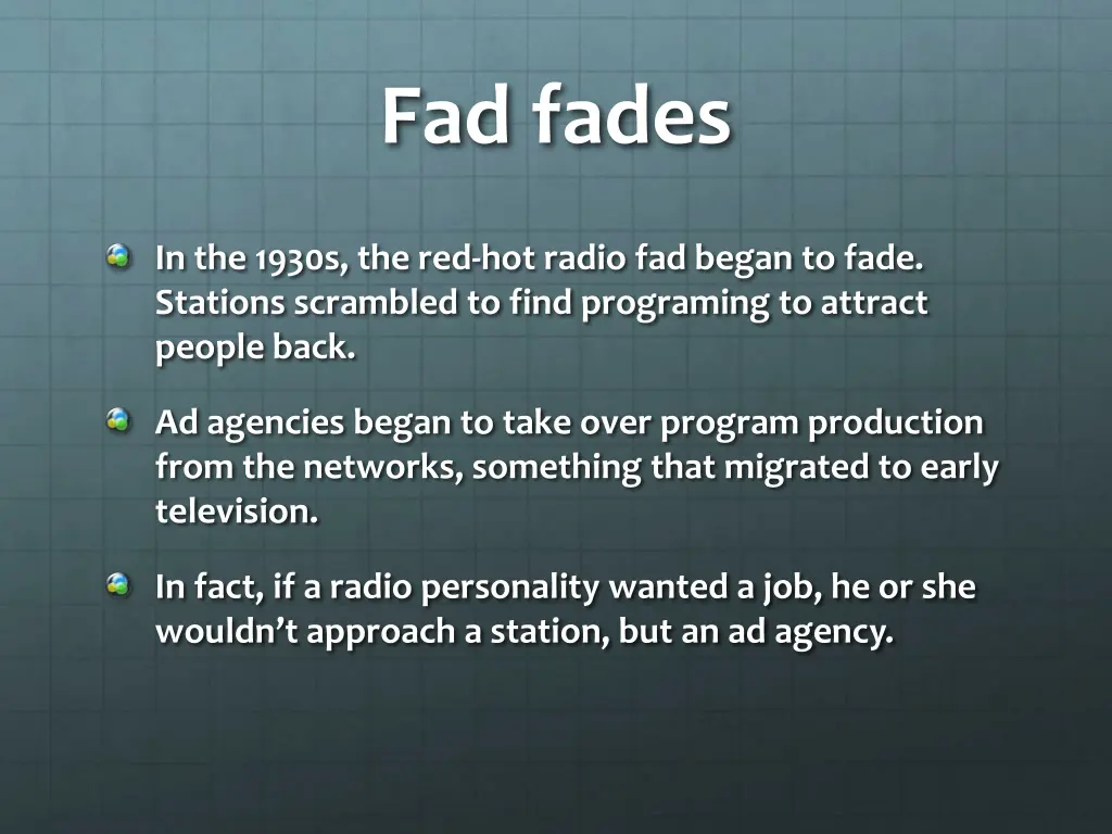 fad fades