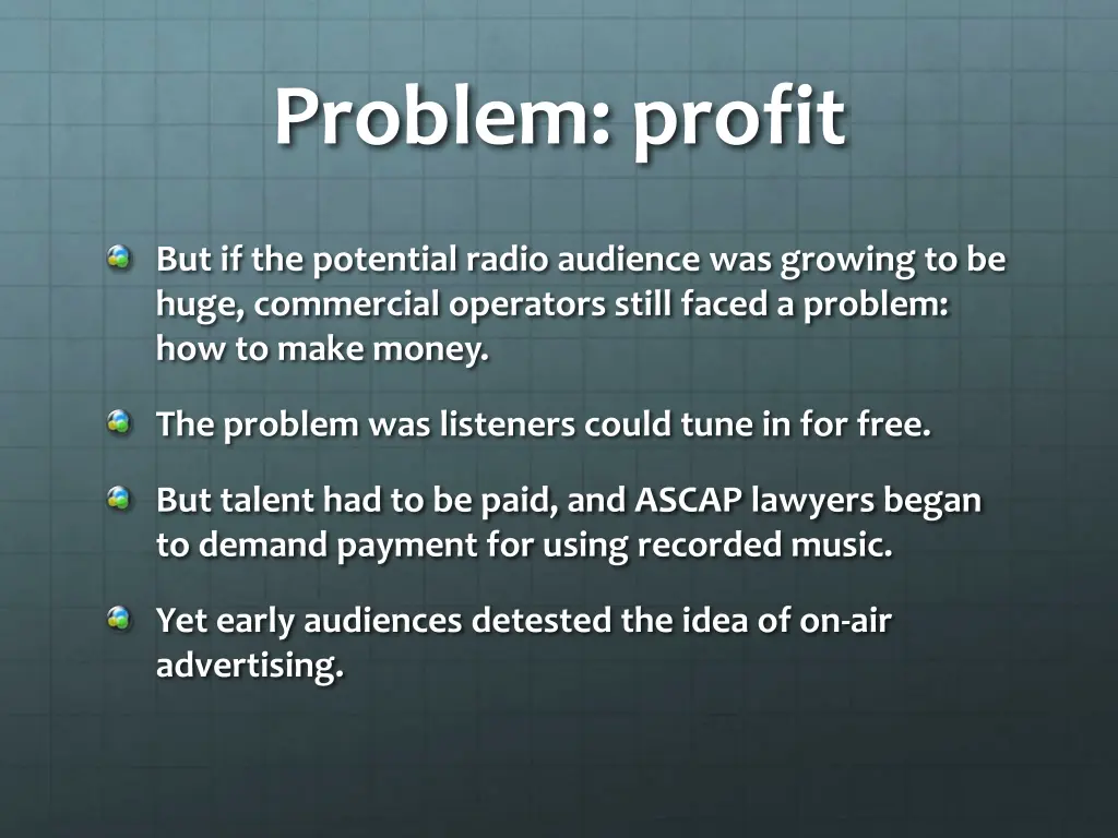 problem profit