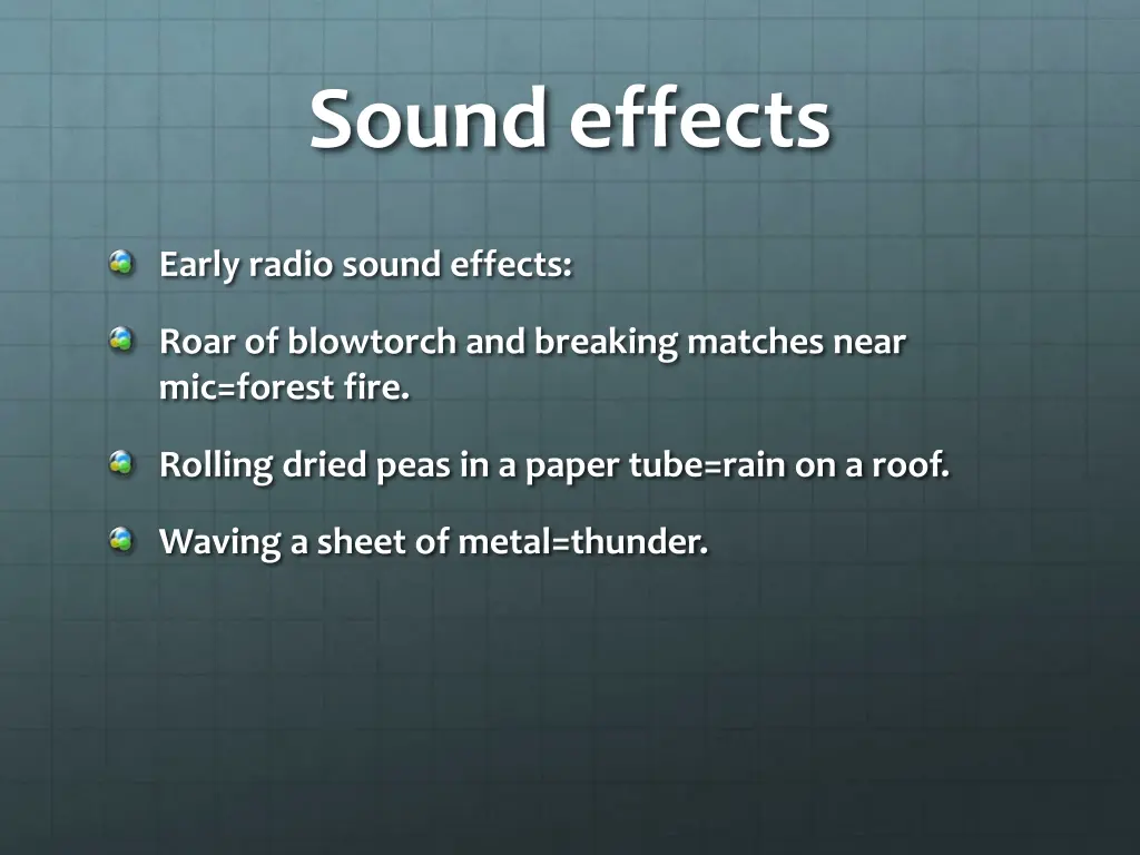 sound effects