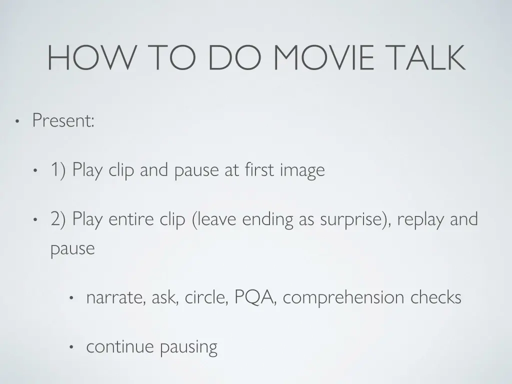 how to do movie talk 2