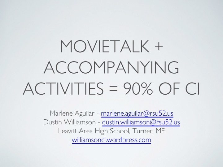 movietalk accompanying activities 90 of ci