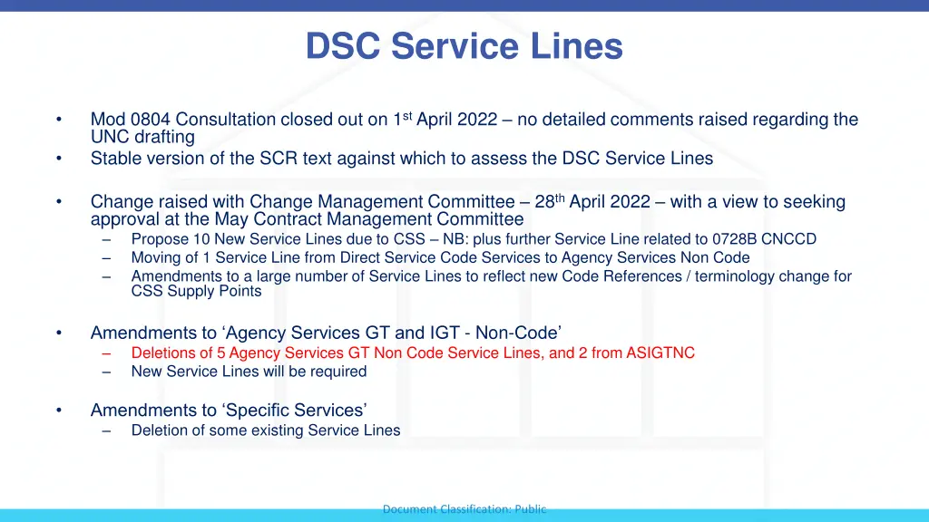 dsc service lines