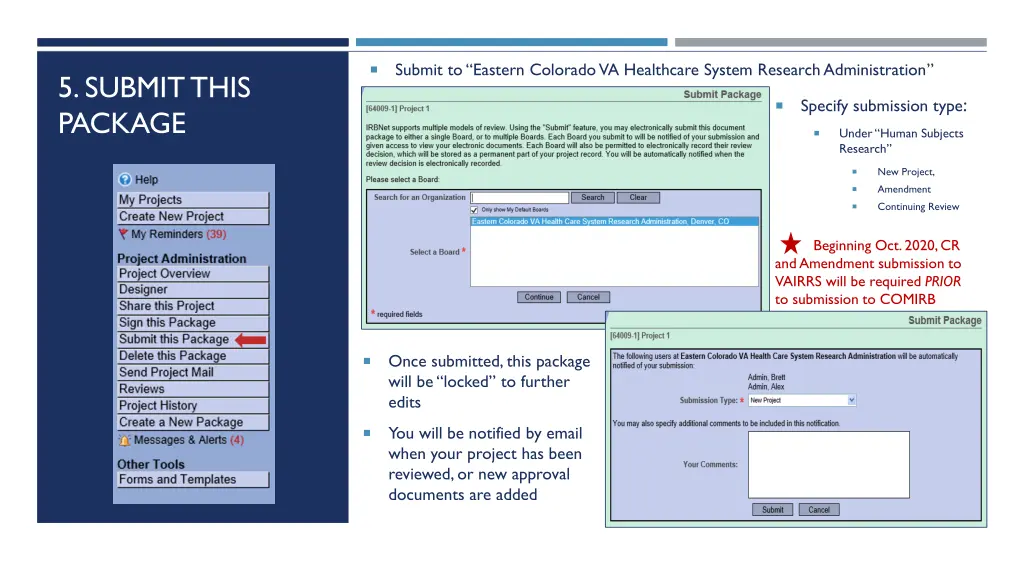 submit to eastern colorado va healthcare system