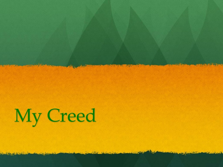 my creed