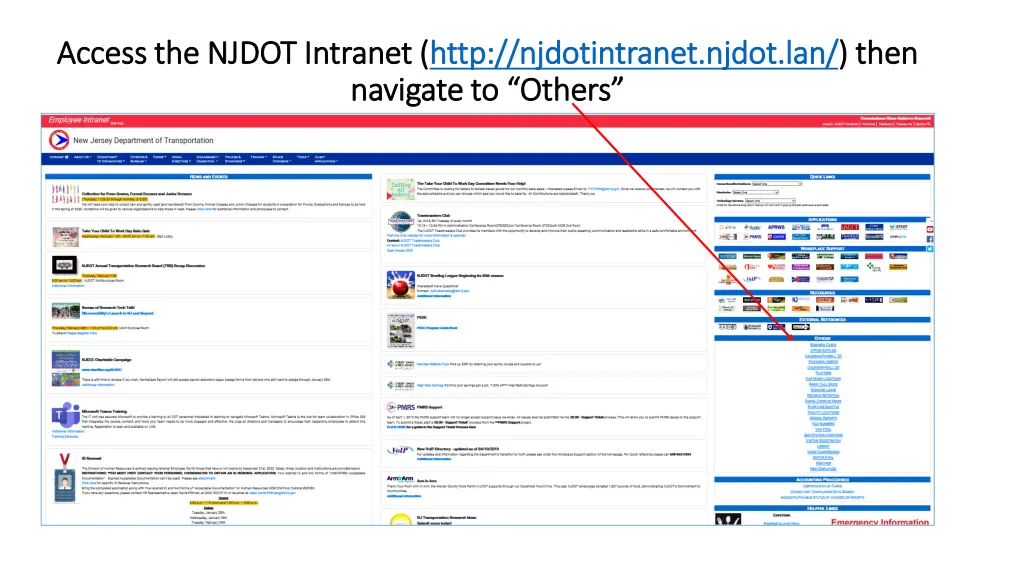 access the njdot intranet access the njdot