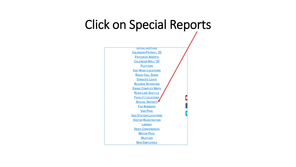 click on special reports click on special reports