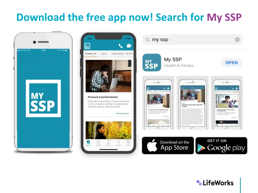 download the free app now search for my ssp