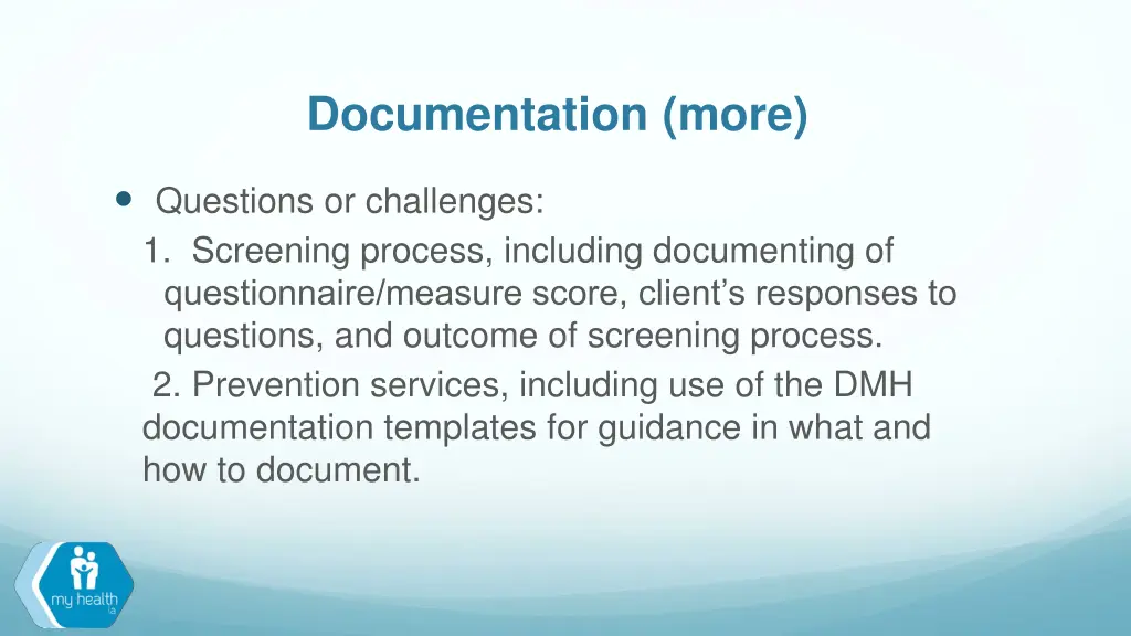 documentation more