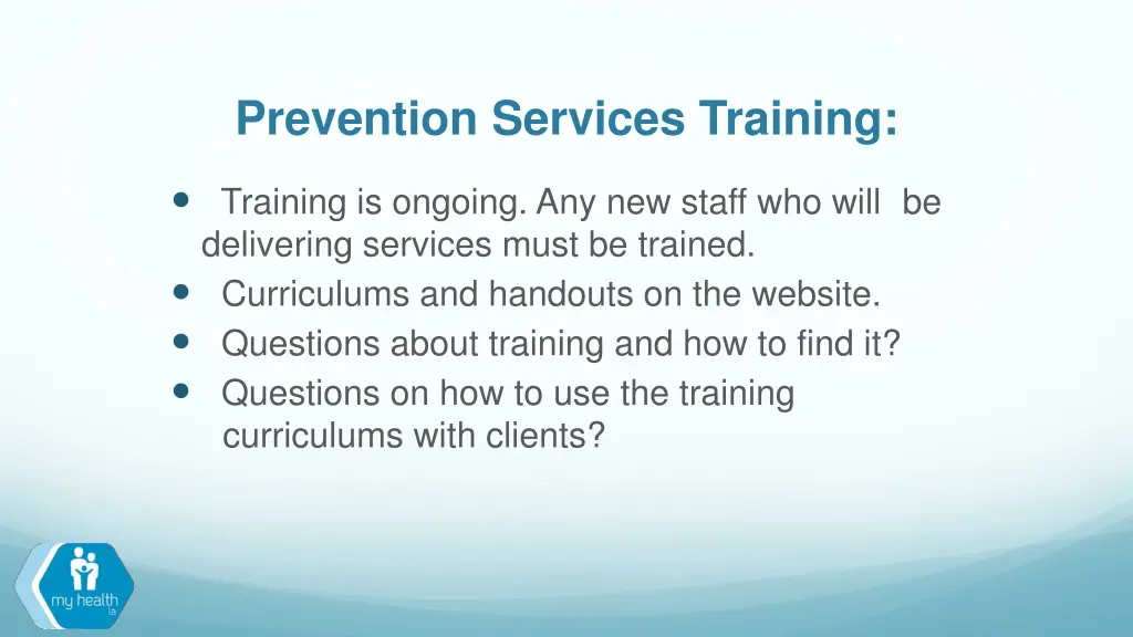 prevention services training