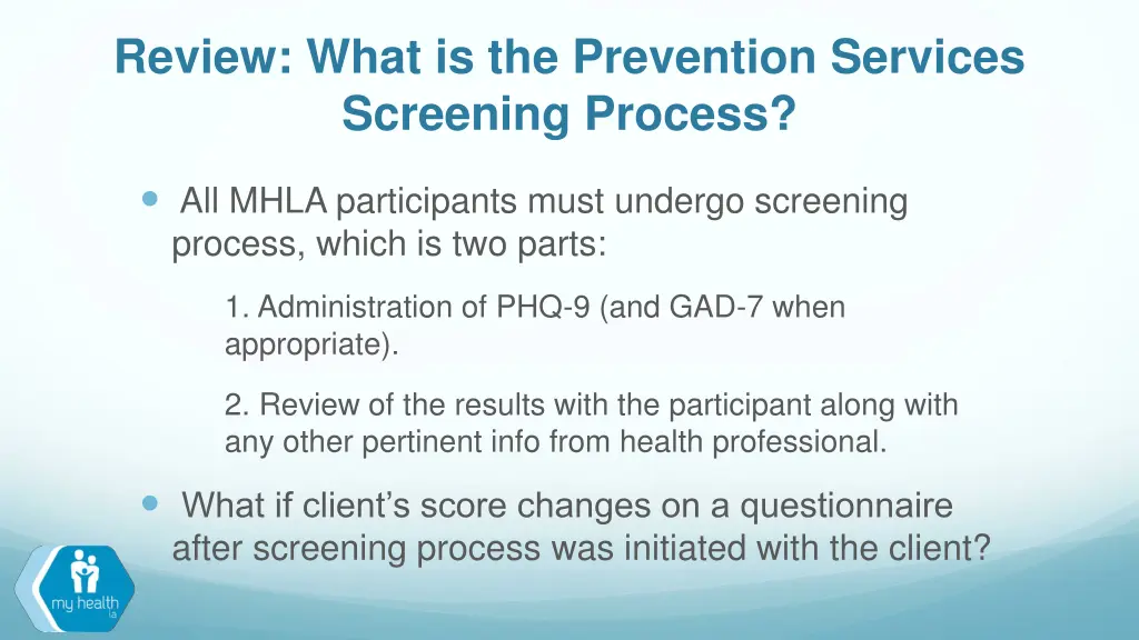 review what is the prevention services screening