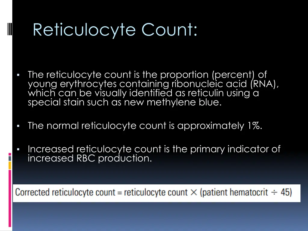 reticulocyte count