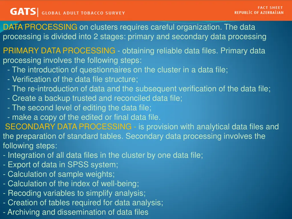 data processing on clusters requires careful