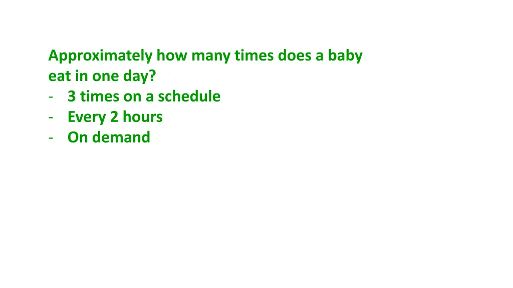 approximately how many times does a baby