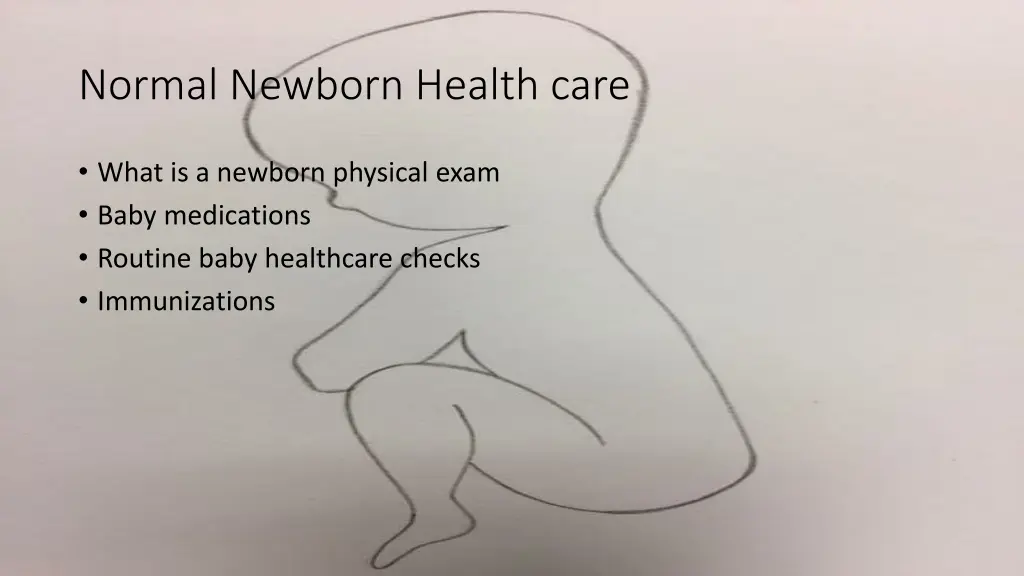 normal newborn health care