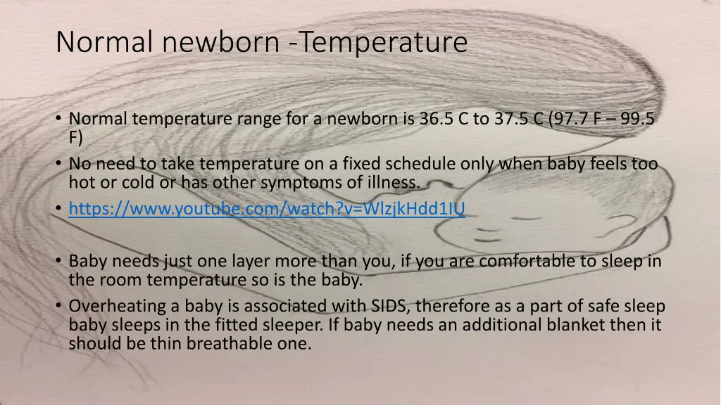 normal newborn temperature