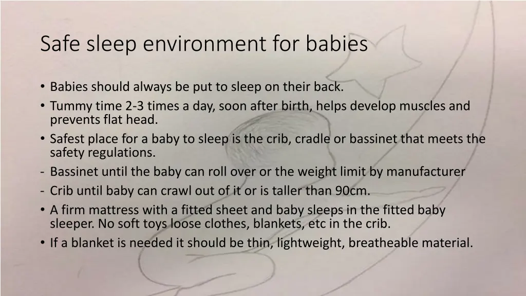 safe sleep environment for babies