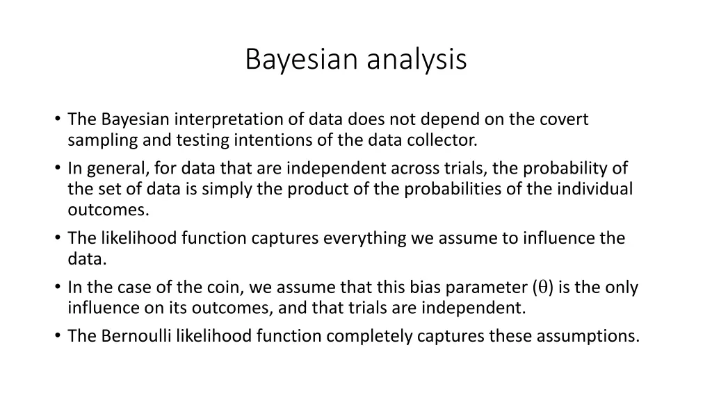 bayesian analysis