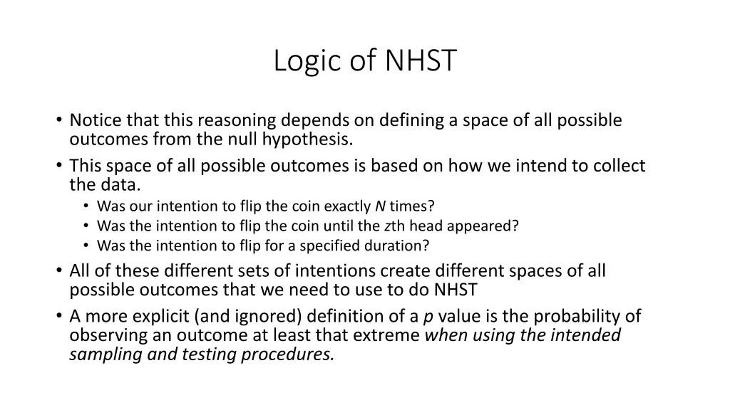 logic of nhst 1