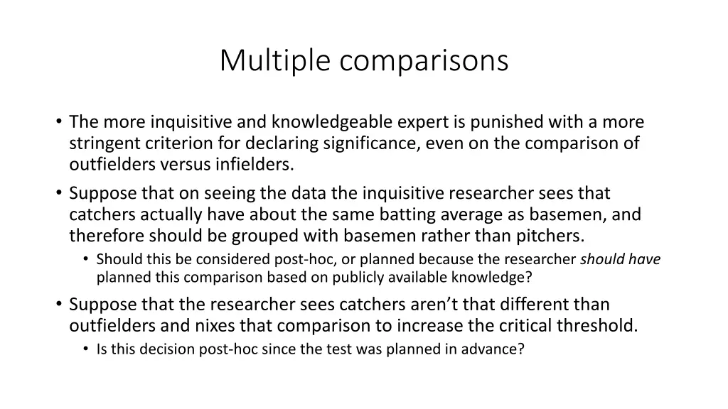 multiple comparisons 4