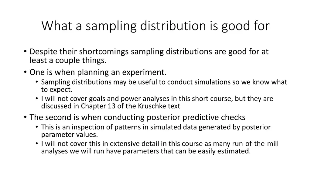 what a sampling distribution is good for 1