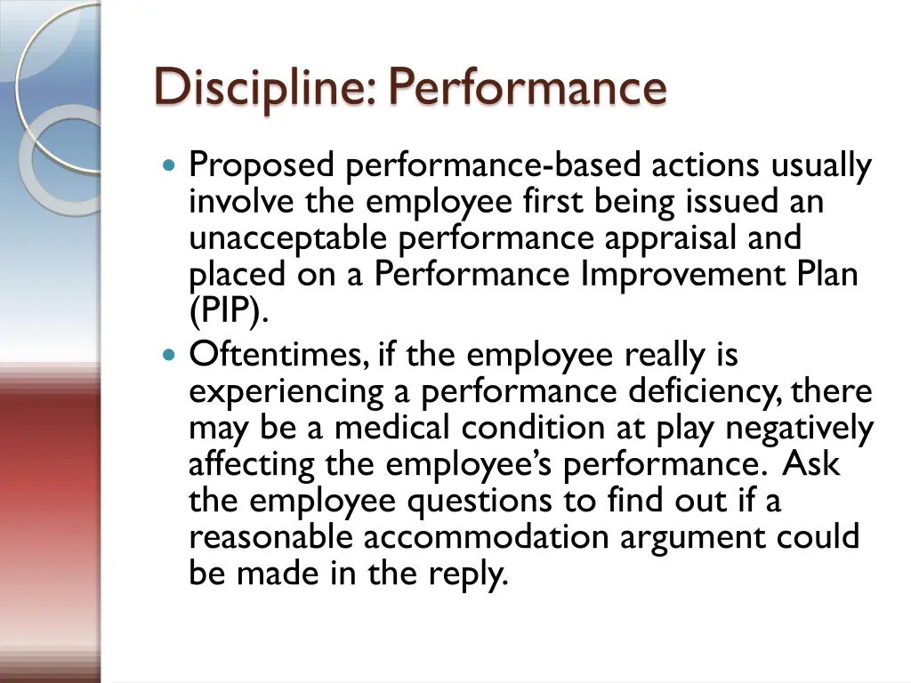 discipline performance