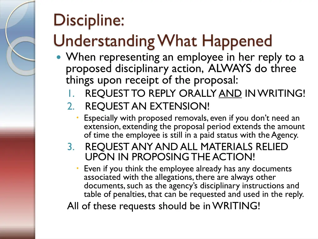 discipline understanding what happened when 1