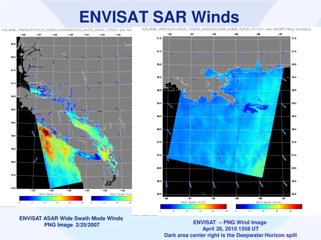 envisat sar winds