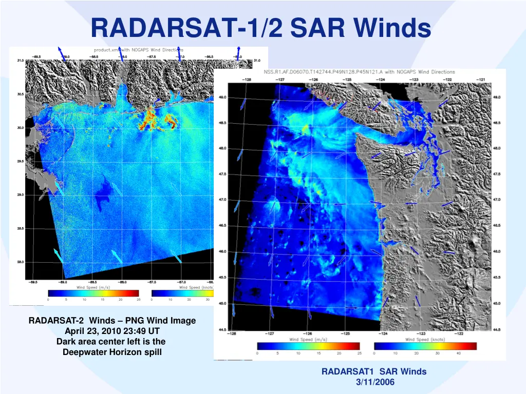 radarsat 1 2 sar winds