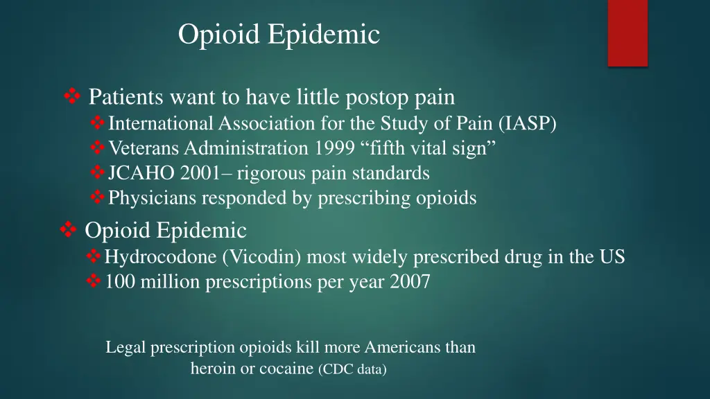 opioid epidemic