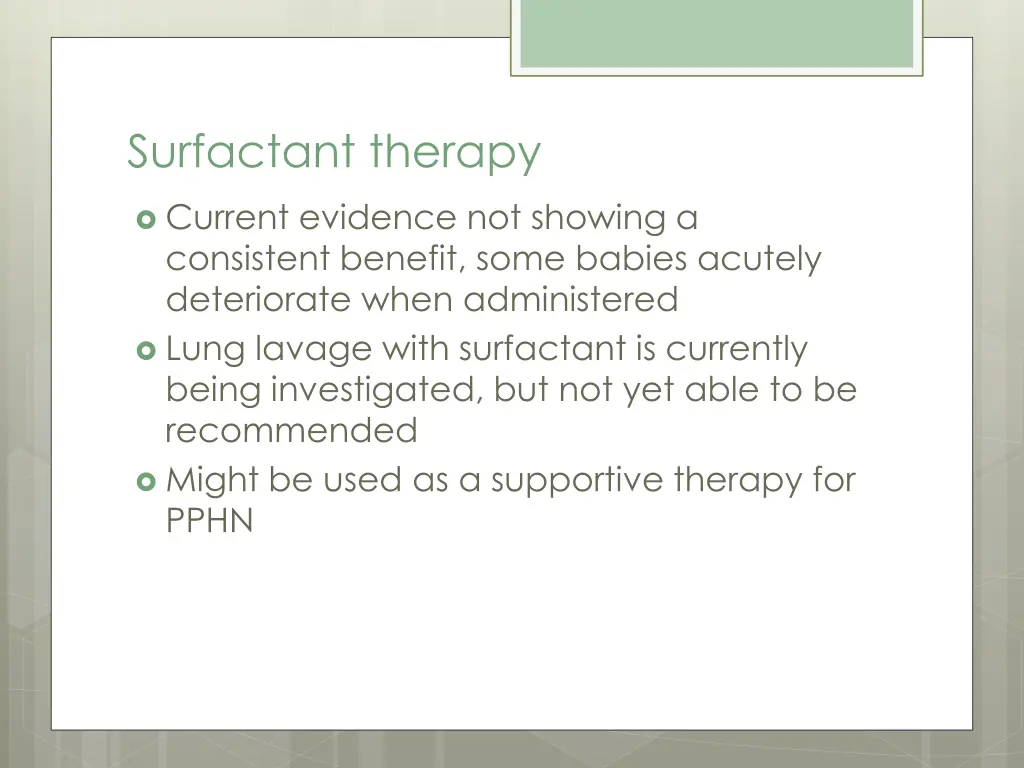 surfactant therapy