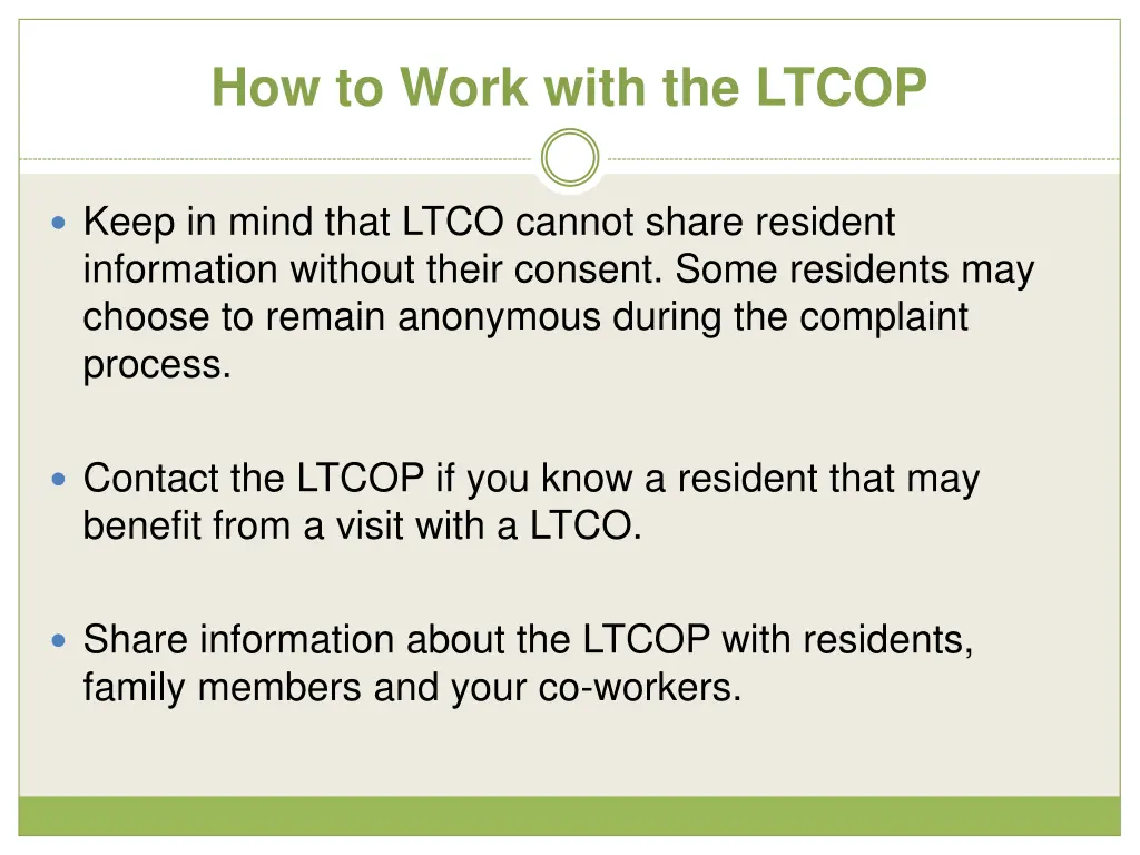 how to work with the ltcop 1