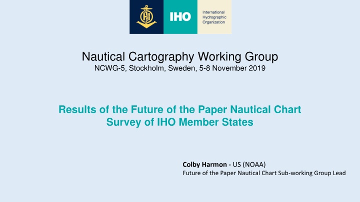 nautical cartography working group ncwg