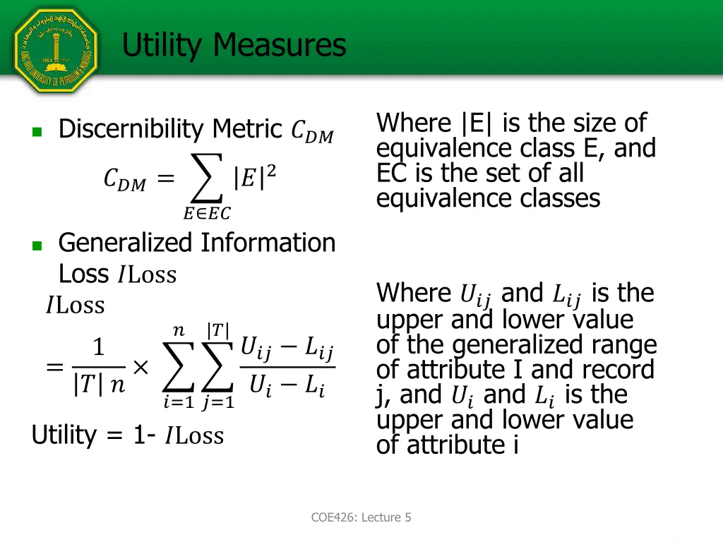 utility measures