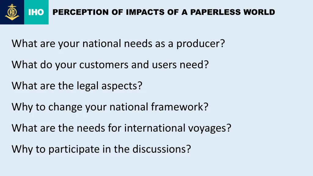 perception of impacts of a paperless world 7