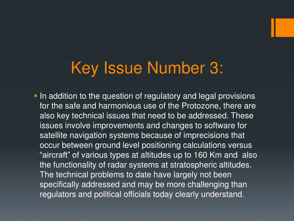 key issue number 3