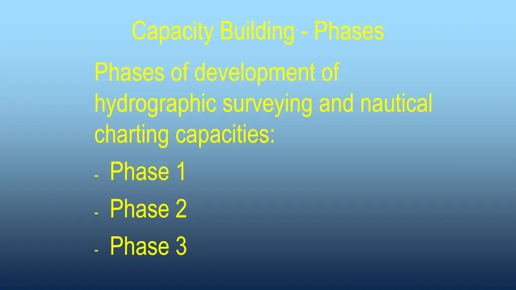 capacity building phases phases of development