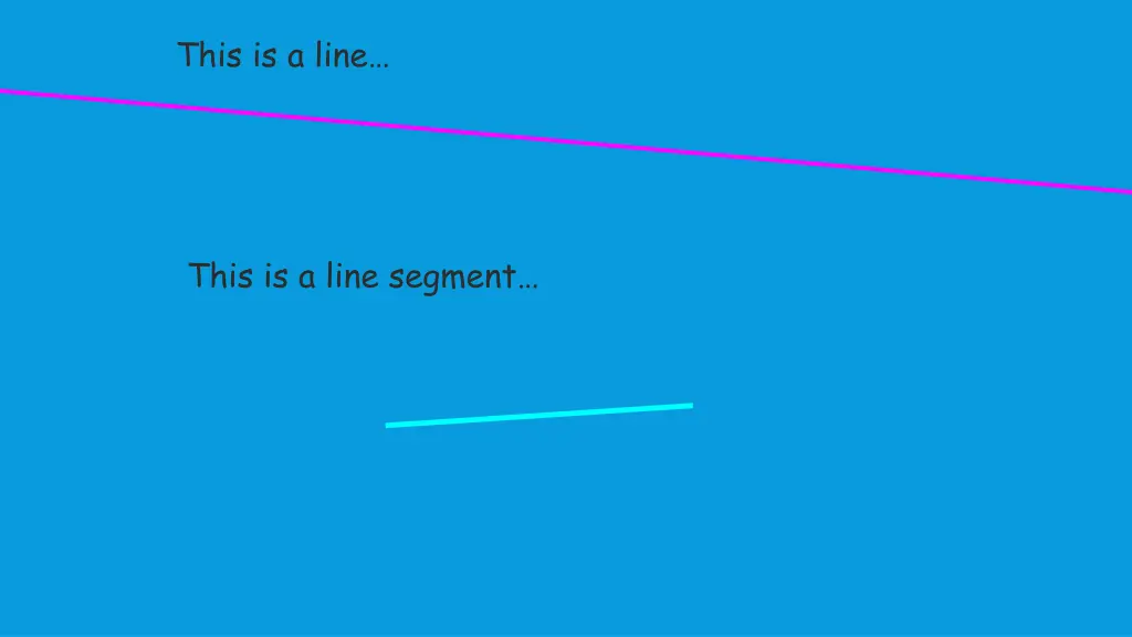 this is a line