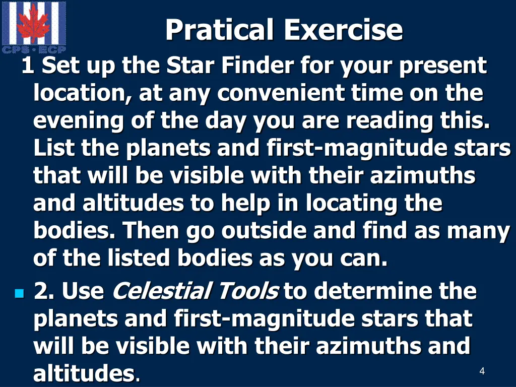 pratical exercise