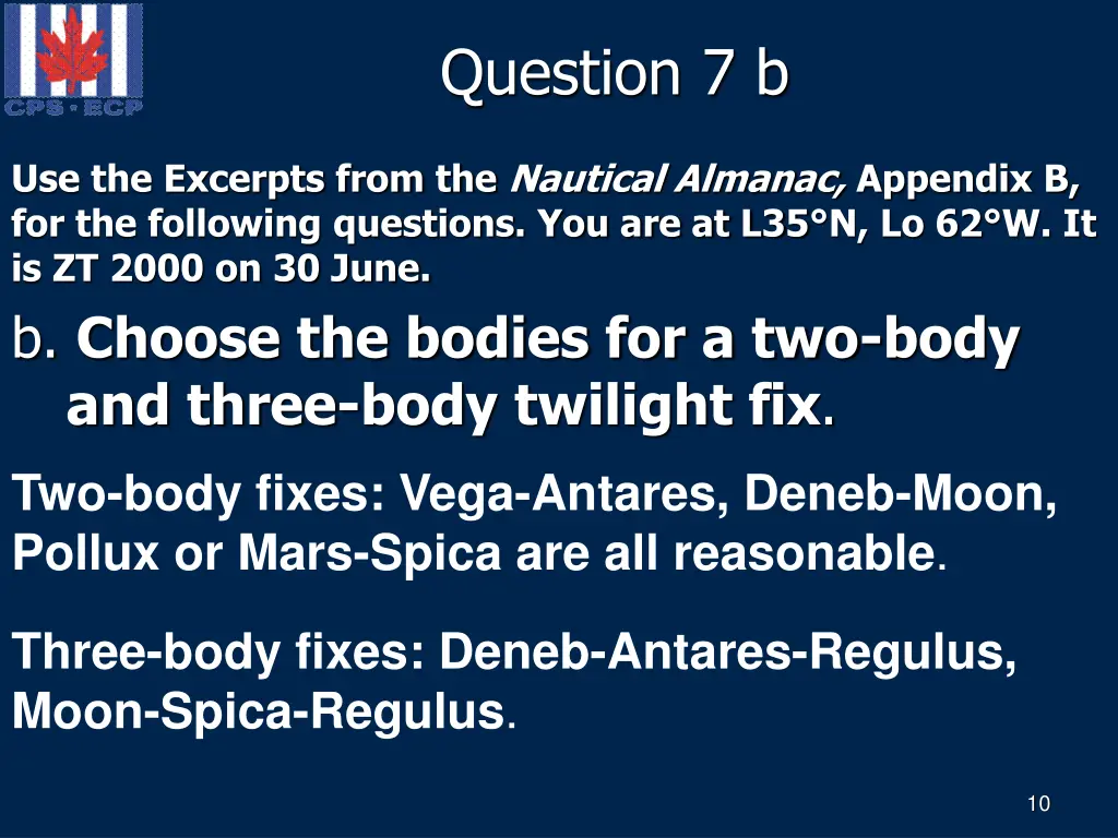 question 7 b