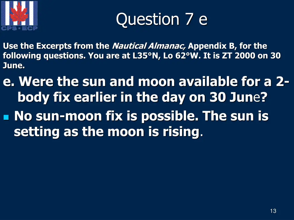 question 7 e