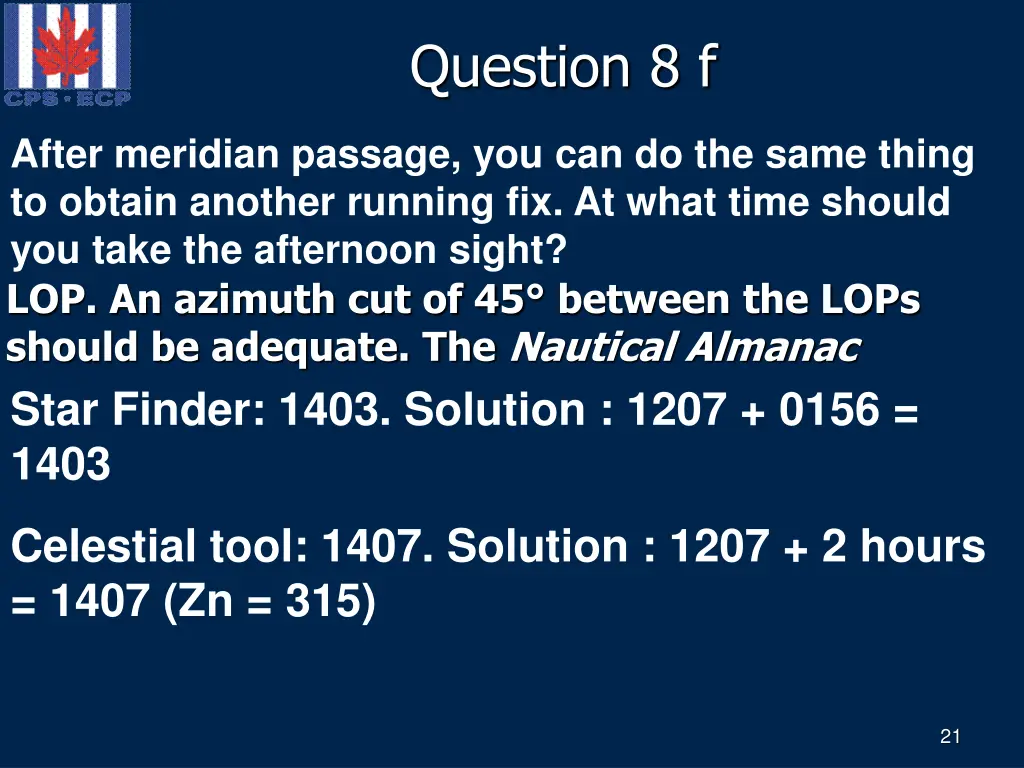 question 8 f