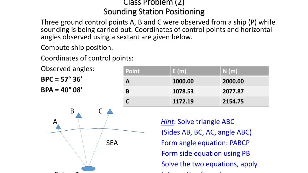 class problem 2 class problem 2 sounding station