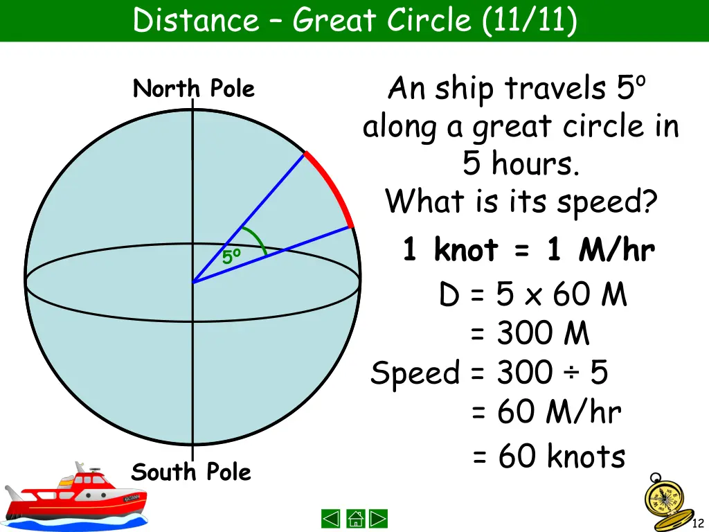 distance great circle 11 11