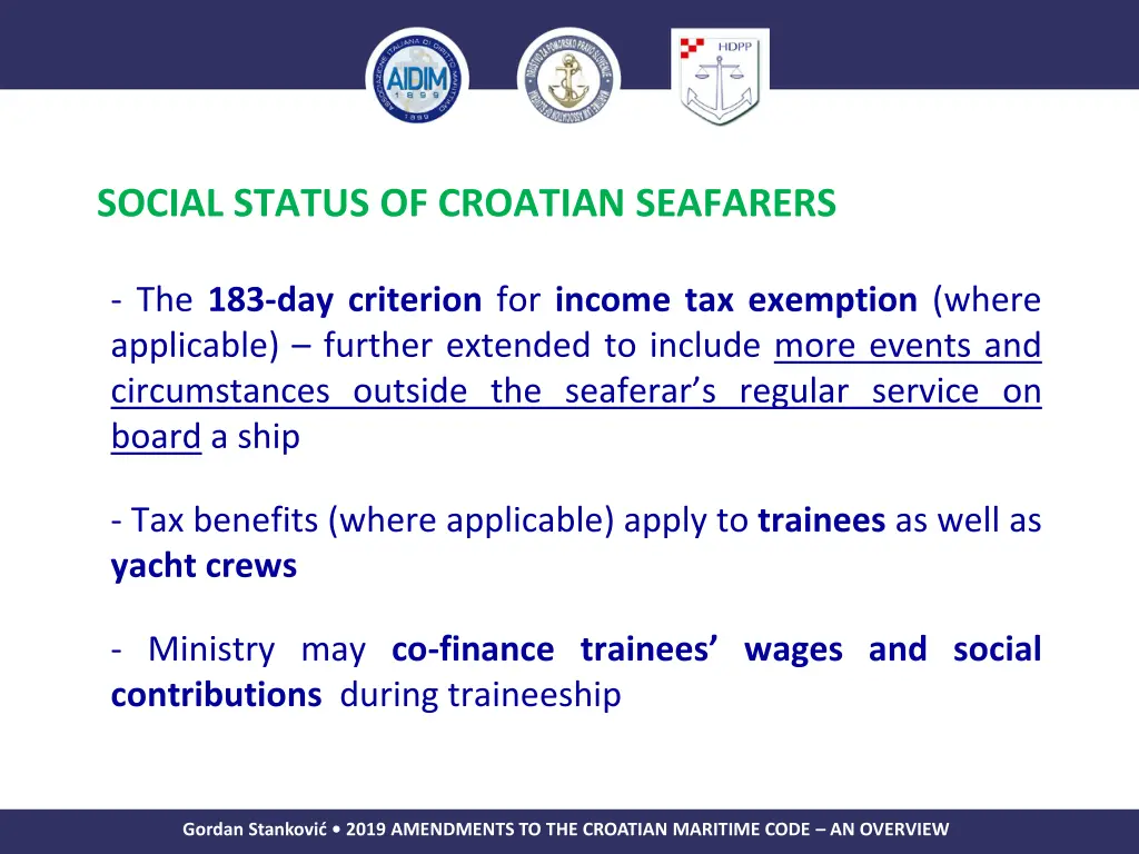 social status of croatian seafarers