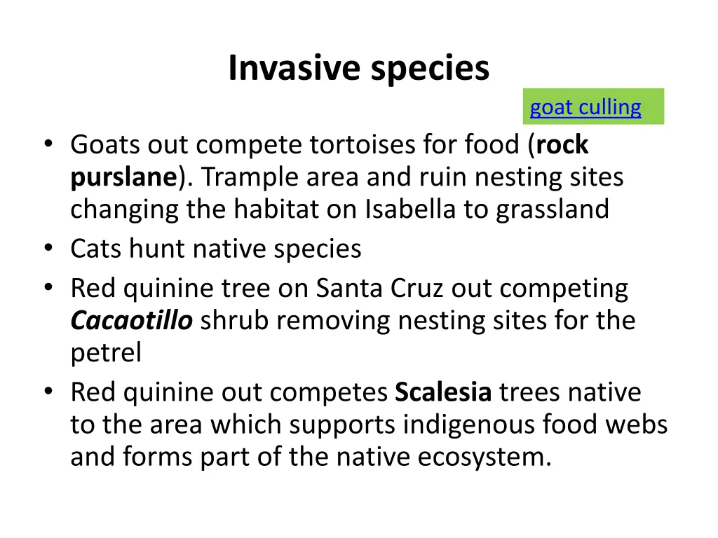 invasive species