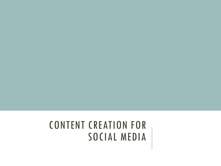 content creation for social media