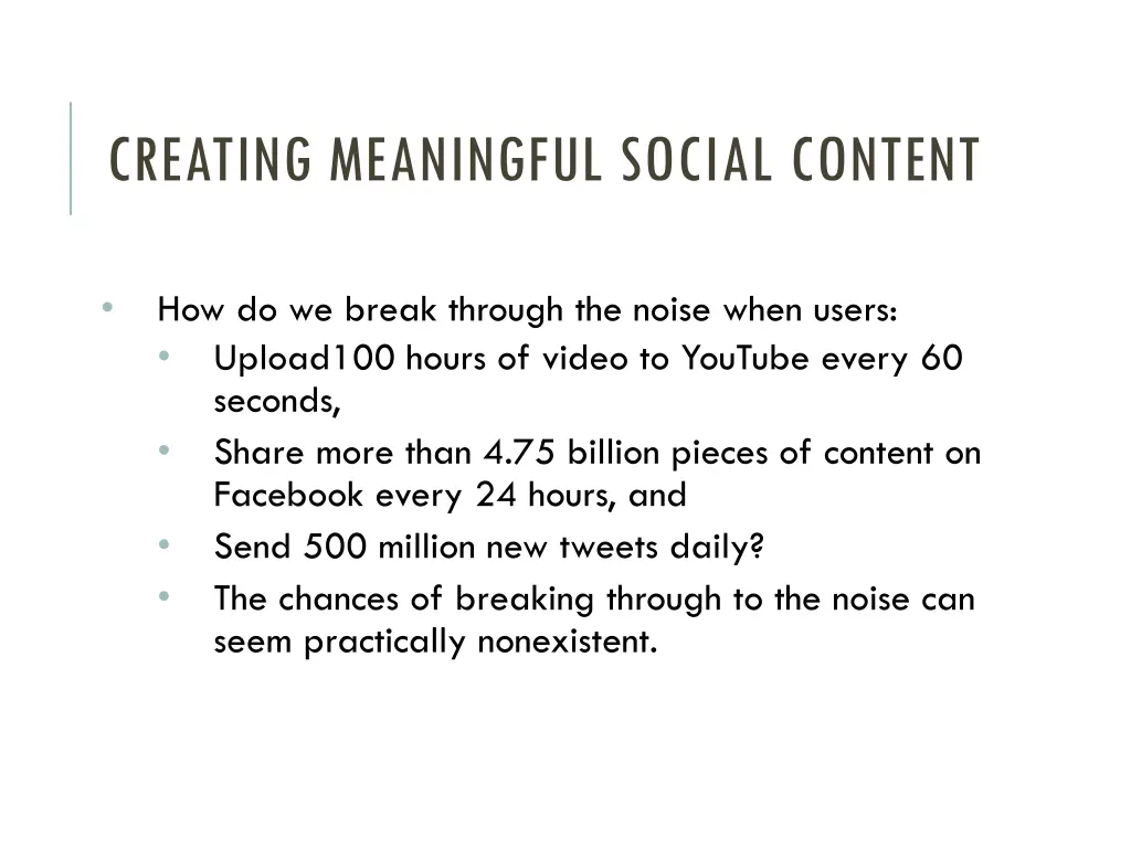 creating meaningful social content