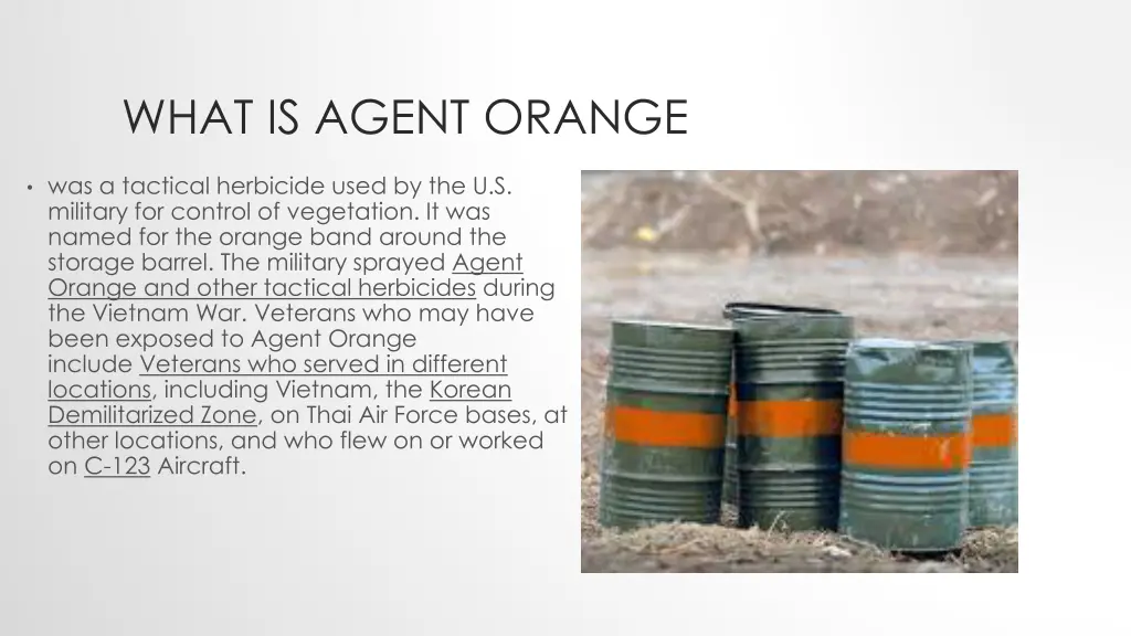 what is agent orange