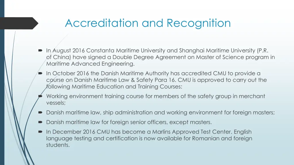 accreditation and recognition 1