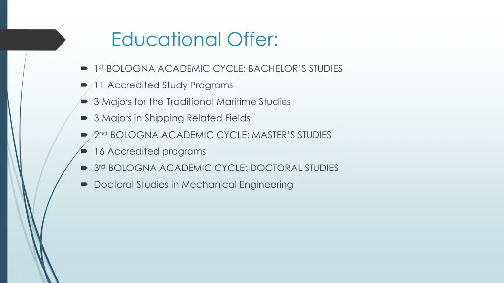 educational offer